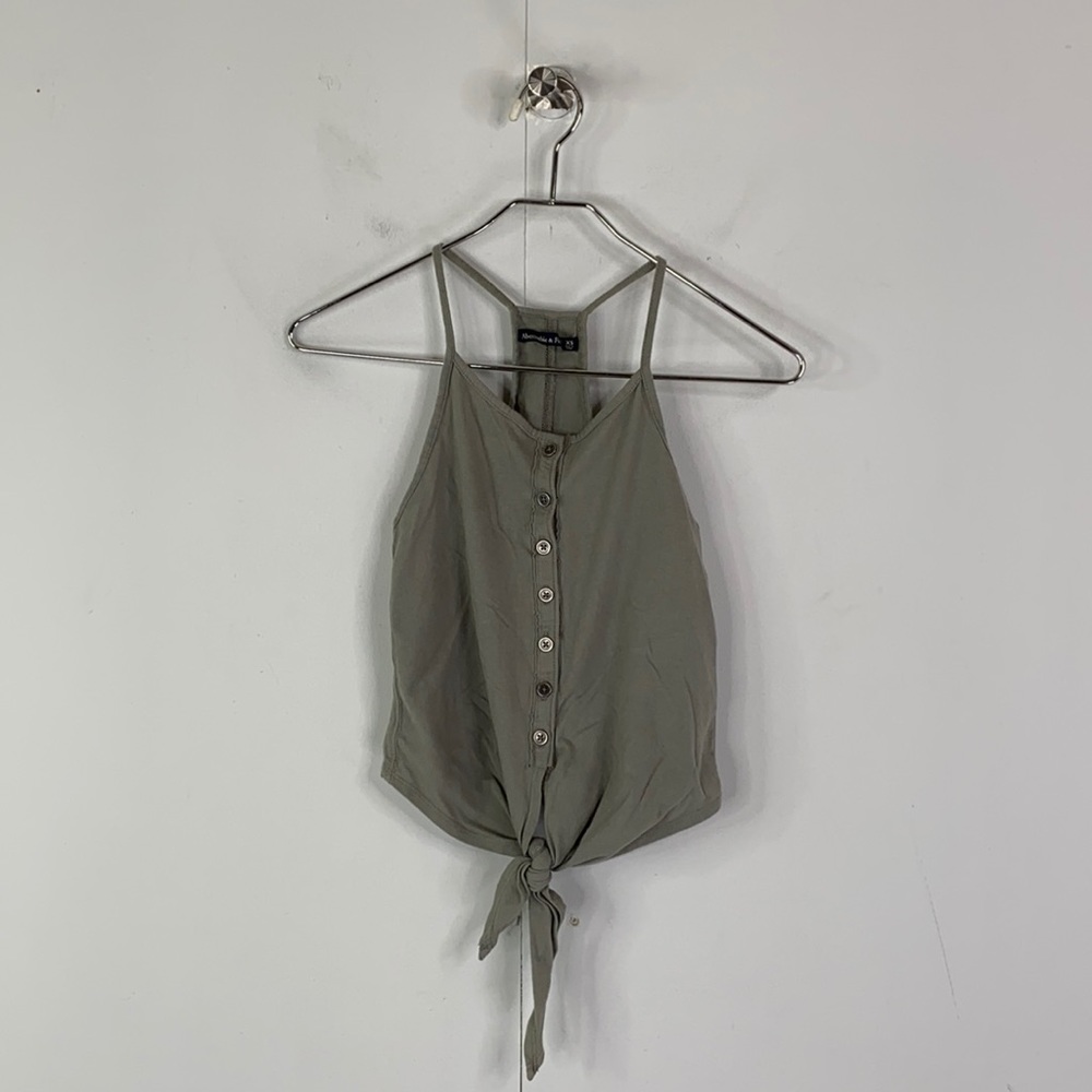 Abercrombie & Fitch Olive Green Tank Top